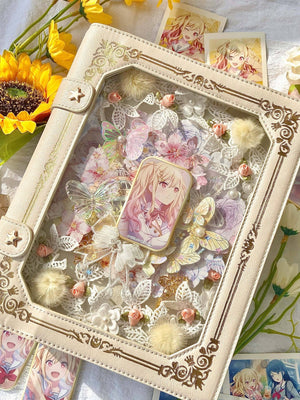 Kawaii Gilded Magic Book Ita Bag 1285 - LolitaEraBeigeKawaii Gilded Magic Book Ita Bag 1285