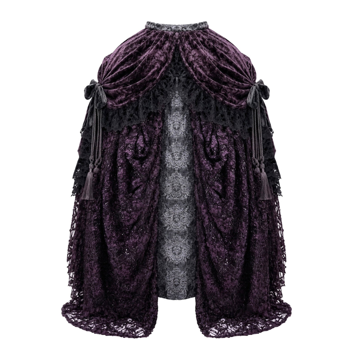 Legacy of the Departed Gothic Dark Drowned Earl Purple Evening Skirt - LolitaEra
