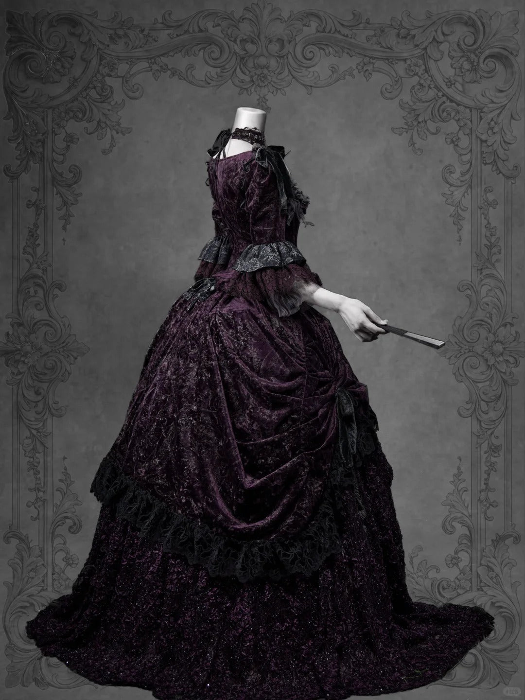 Legacy of the Departed Gothic Dark Drowned Earl Purple Evening Skirt - LolitaEra