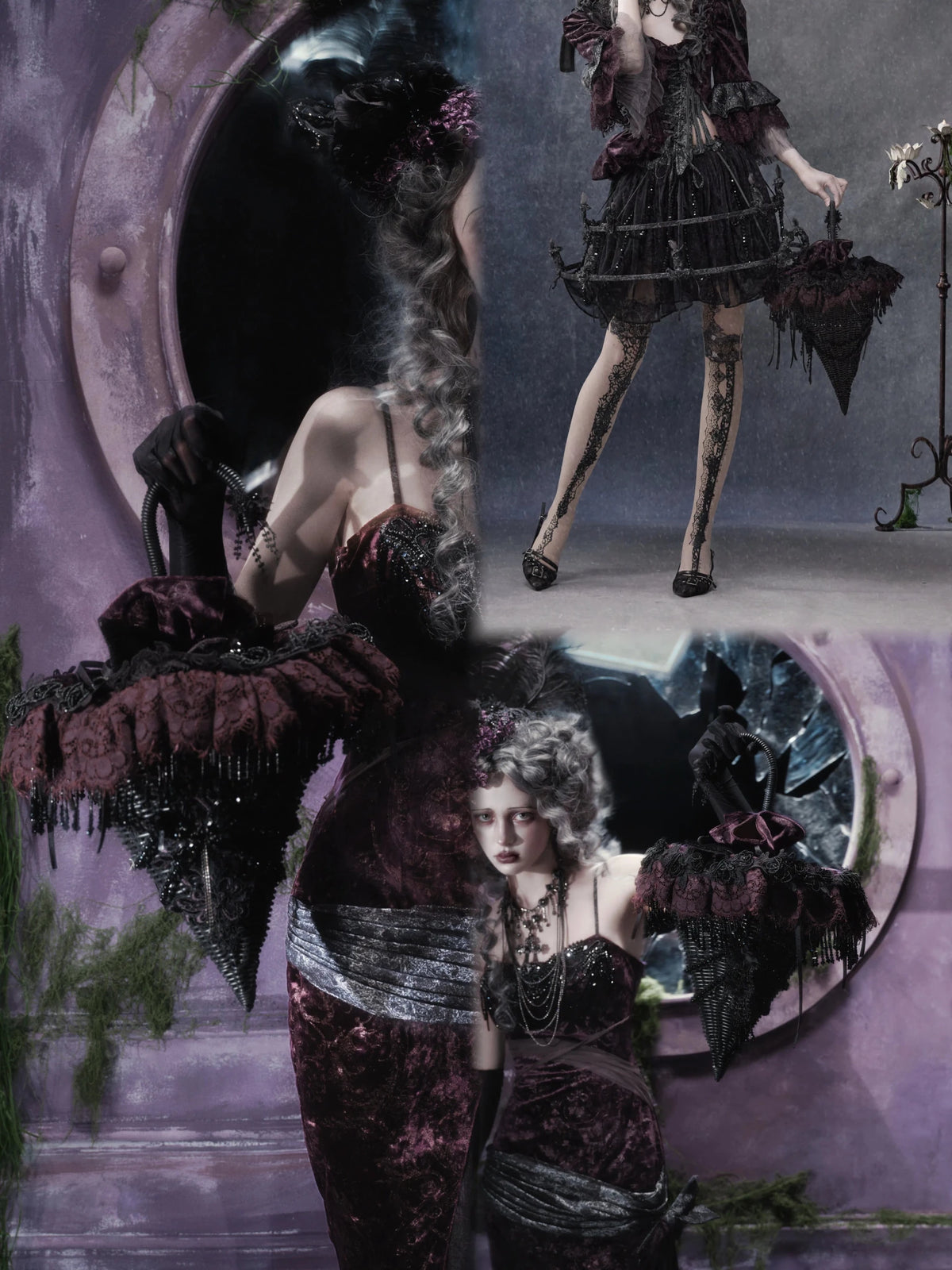 Legacy of the Departed Gothic Dark Evening Handbag - LolitaEra