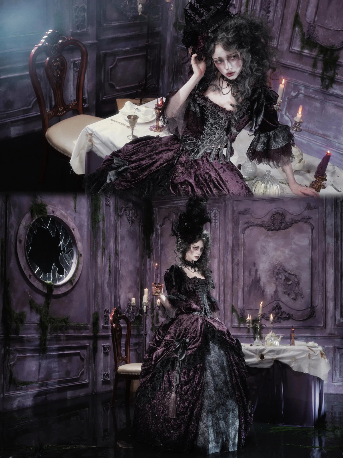 Legacy of the Departed Gothic Dark Silent Mary Sailing Ship Hat - LolitaEra