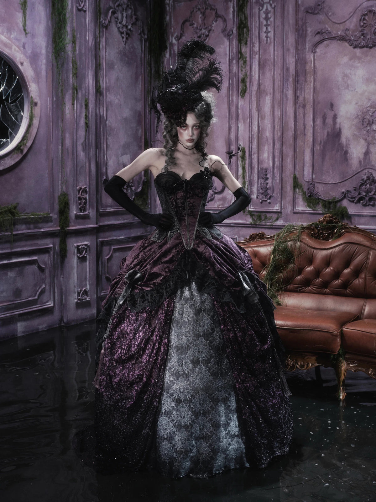 Legacy of the Departed Gothic Dark Silent Mary Sailing Ship Hat - LolitaEra