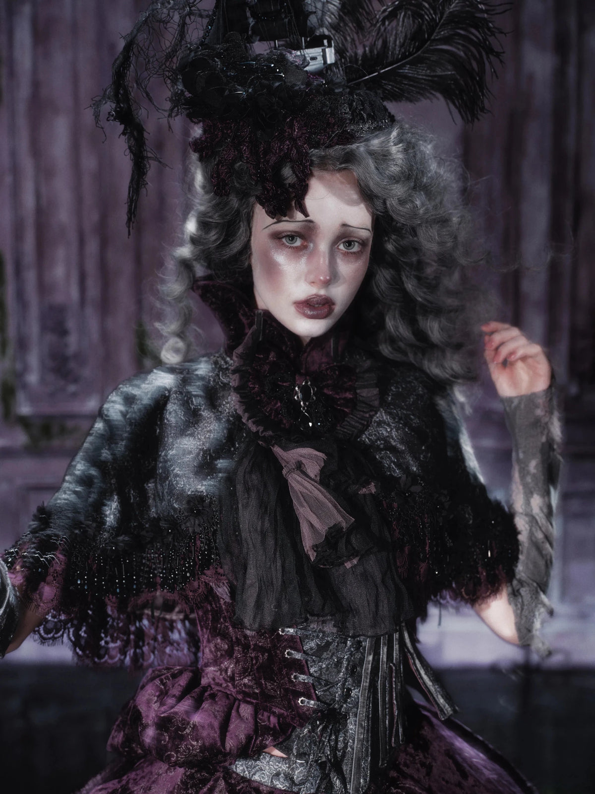 Legacy of the Departed Gothic Dark Victorian Cape Outerwear - LolitaEra