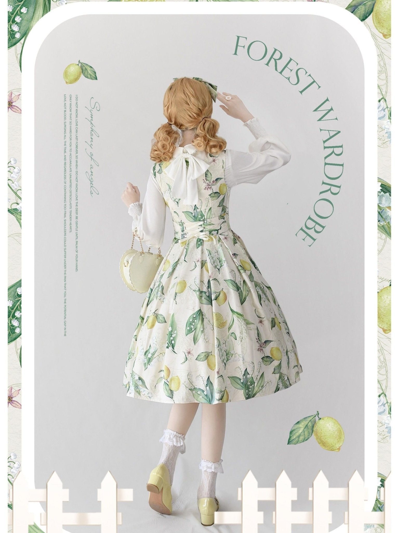 Lemon Picture Book Classic Lolita JSK 1262 - LolitaEraJSKSLemon Picture Book Classic Lolita JSK 1262