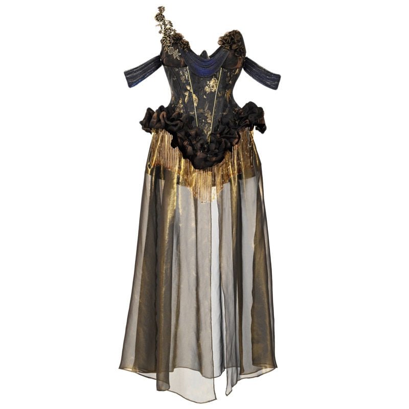Lights Dusk Classic Boned Corset & Mermaid Skirt Set - LolitaEra