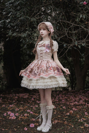 [Limited Edition: Apr 18] Mime Lolita Sweet Dress - LolitaEraBlouseBlackS[Limited Edition: Apr 18] Mime Lolita Sweet Dress