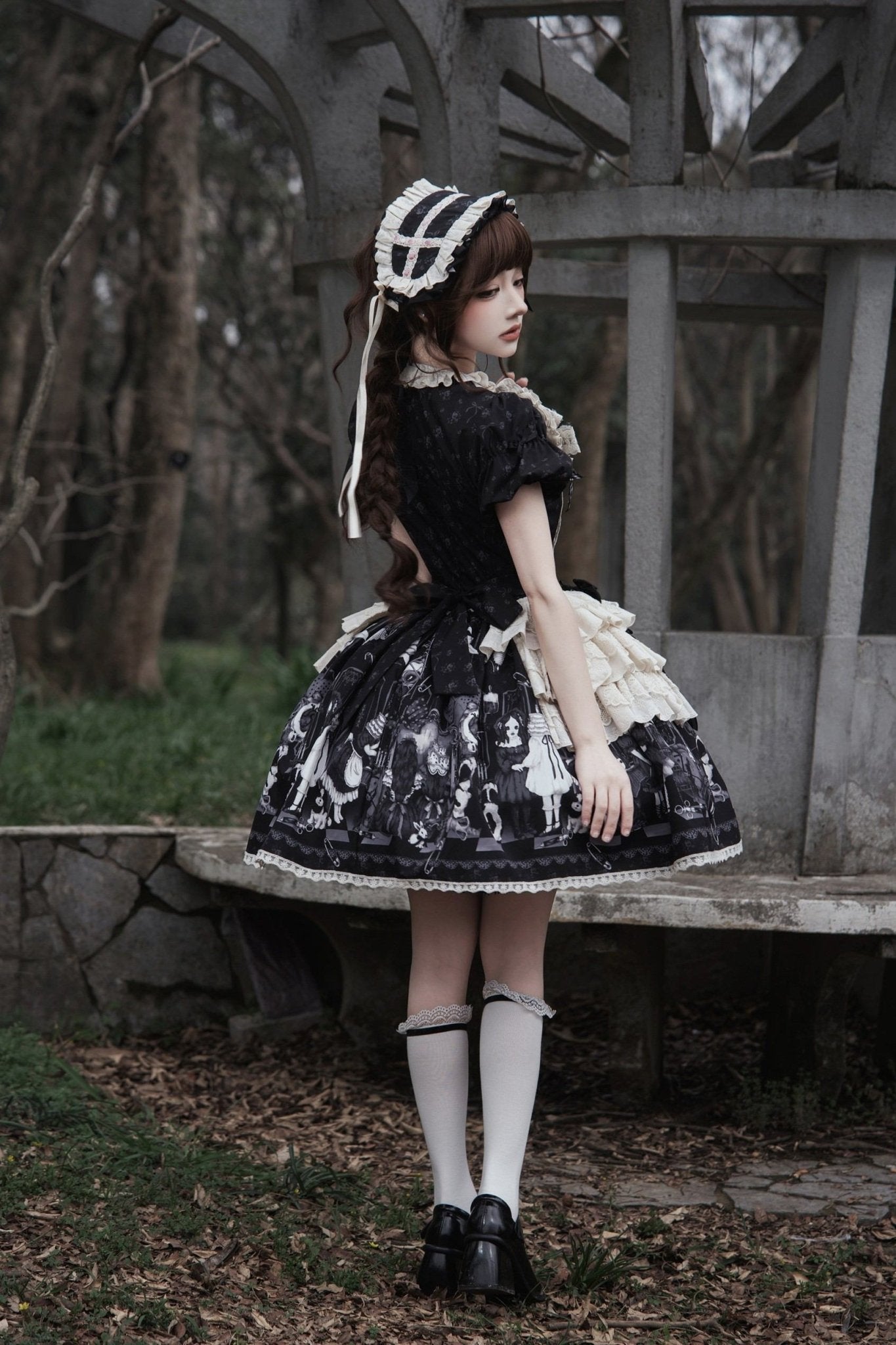 [Limited Edition: Apr 18] Mime Lolita Sweet Dress - LolitaEraBlouseBlackS[Limited Edition: Apr 18] Mime Lolita Sweet Dress