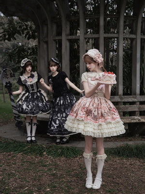 [Limited Edition: Apr 18] Mime Lolita Sweet Dress - LolitaEraBlouseBlackS[Limited Edition: Apr 18] Mime Lolita Sweet Dress
