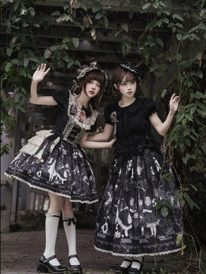 [Limited Edition: Apr 18] Mime Lolita Sweet Dress - LolitaEraBlouseBlackS[Limited Edition: Apr 18] Mime Lolita Sweet Dress