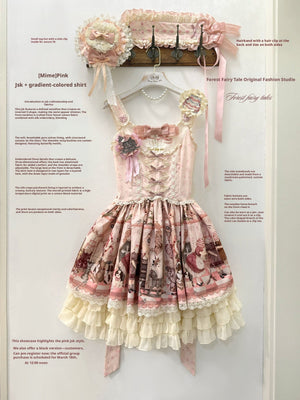 [Limited Edition: Apr 18] Mime Lolita Sweet Dress - LolitaEraJSK DressPinkS[Limited Edition: Apr 18] Mime Lolita Sweet Dress
