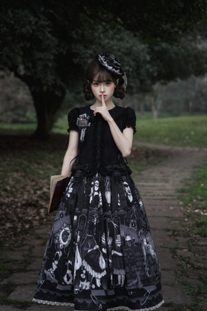 [Limited Edition: Apr 18] Mime Lolita Sweet Dress - LolitaEraBlouseBlackS[Limited Edition: Apr 18] Mime Lolita Sweet Dress