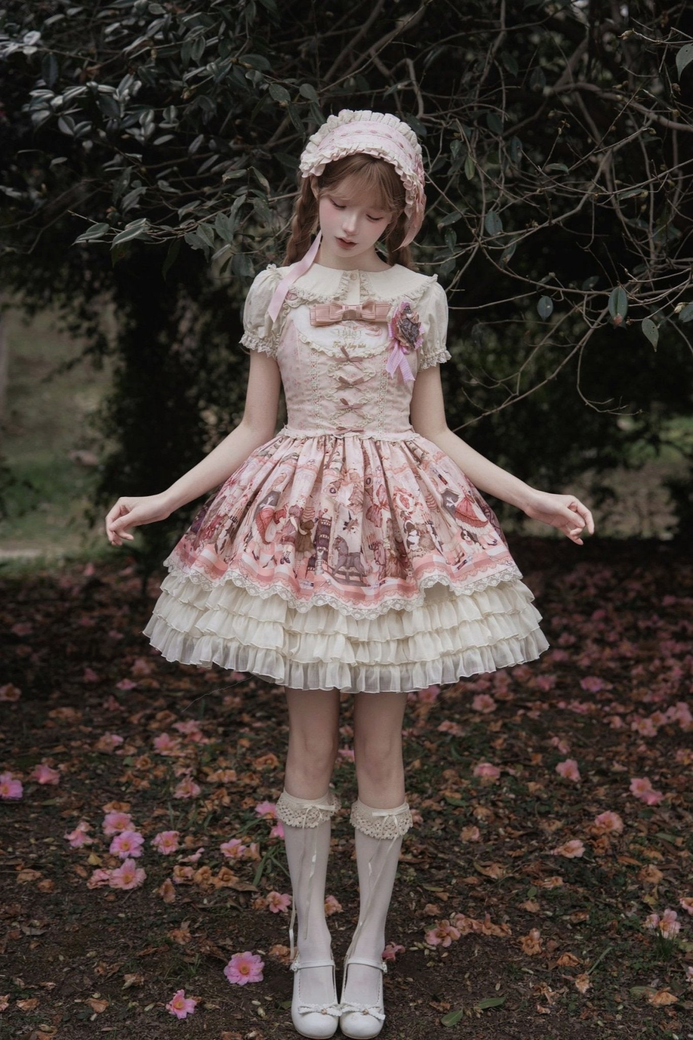 [Limited Edition: Apr 18] Mime Lolita Sweet Dress - LolitaEraBlouseBlackS[Limited Edition: Apr 18] Mime Lolita Sweet Dress