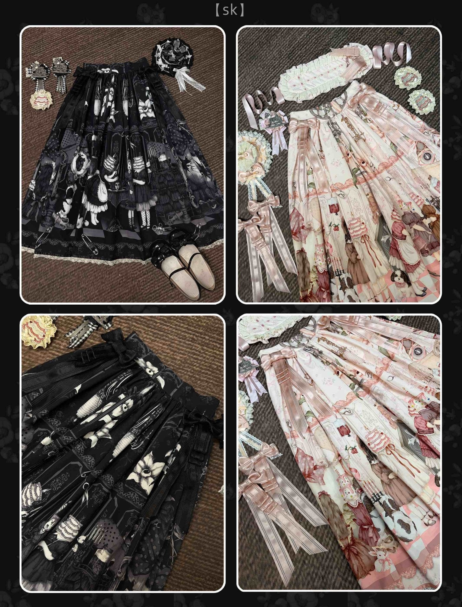 [Limited Edition: Apr 18] Mime Lolita Sweet Dress - LolitaEraBlouseBlackS[Limited Edition: Apr 18] Mime Lolita Sweet Dress