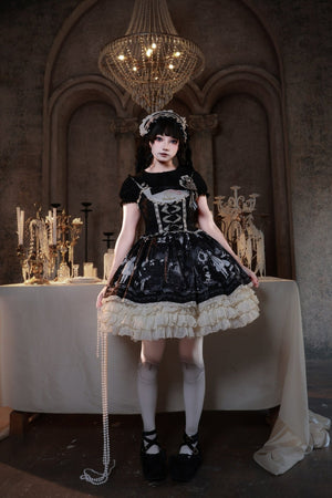 [Limited Edition: Apr 18] Mime Lolita Sweet Dress - LolitaEraBlouseBlackS[Limited Edition: Apr 18] Mime Lolita Sweet Dress