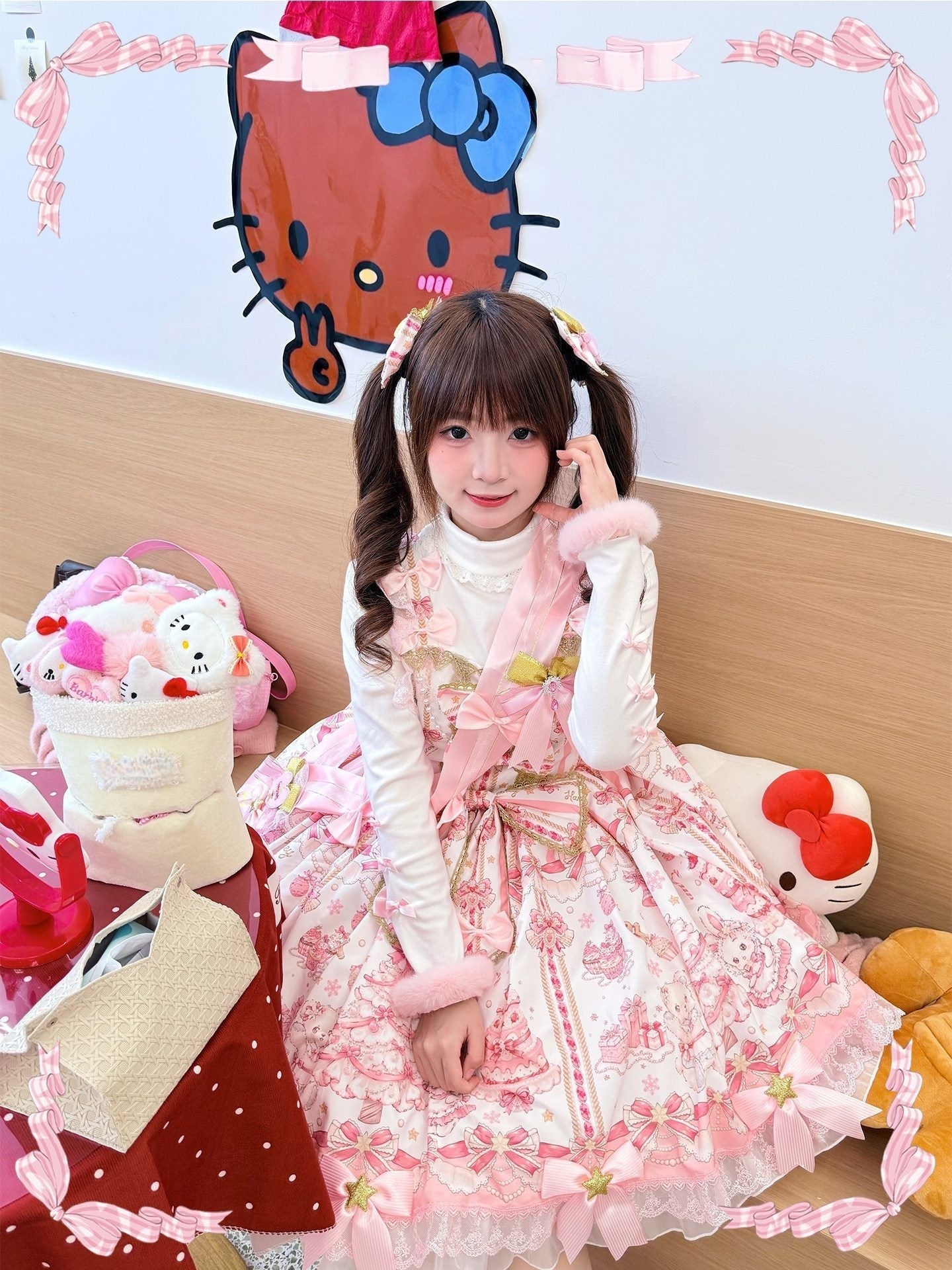 [Limited Edition: Apr 19] Hua Tian Studio Christmas Carol JSK & OP - LolitaEra(Long Sleeve)RedXS[Limited Edition: Apr 19] Hua Tian Studio Christmas Carol JSK & OP