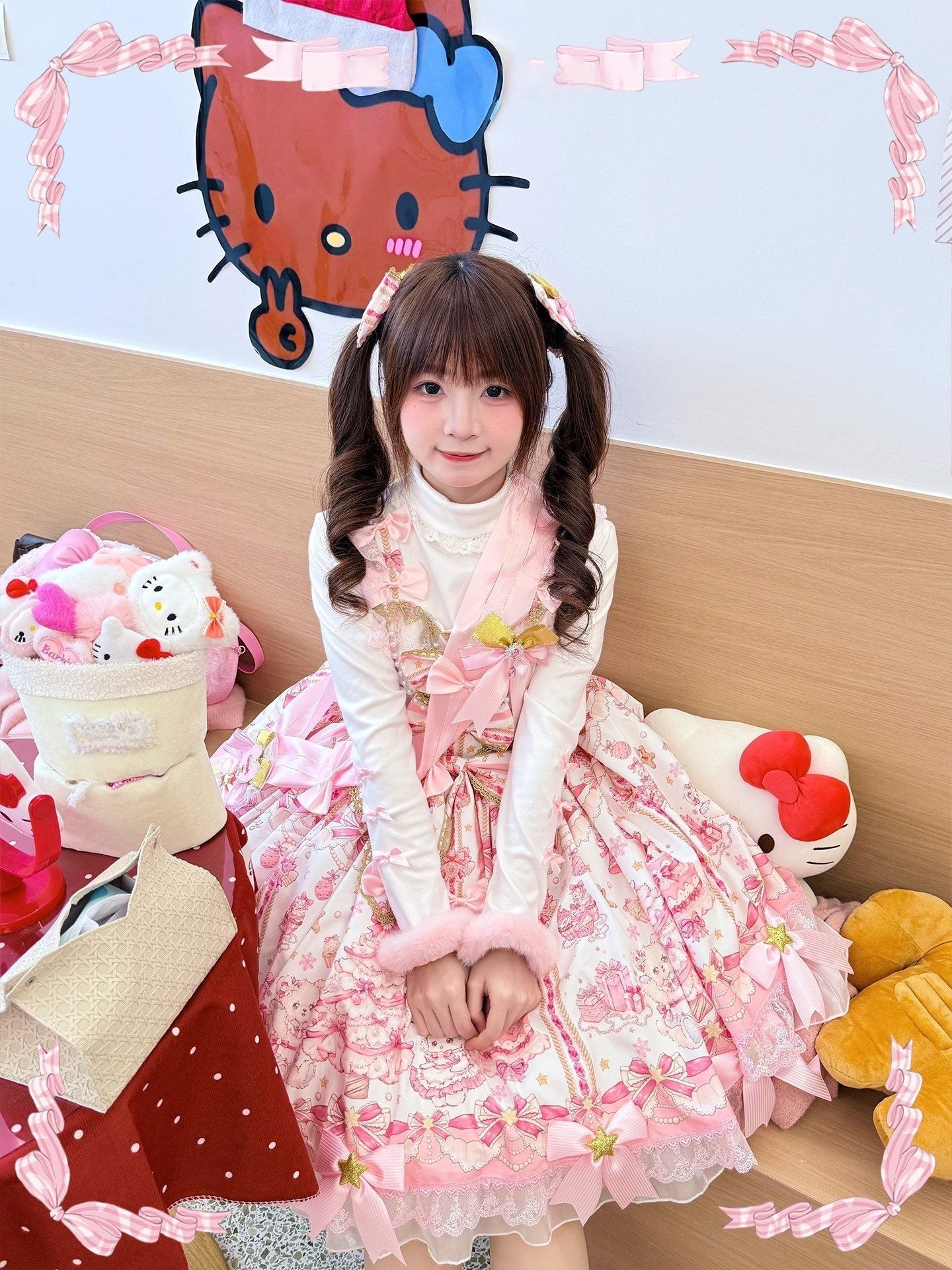 [Limited Edition: Apr 19] Hua Tian Studio Christmas Carol JSK & OP - LolitaEraJSKBlackXS[Limited Edition: Apr 19] Hua Tian Studio Christmas Carol JSK & OP