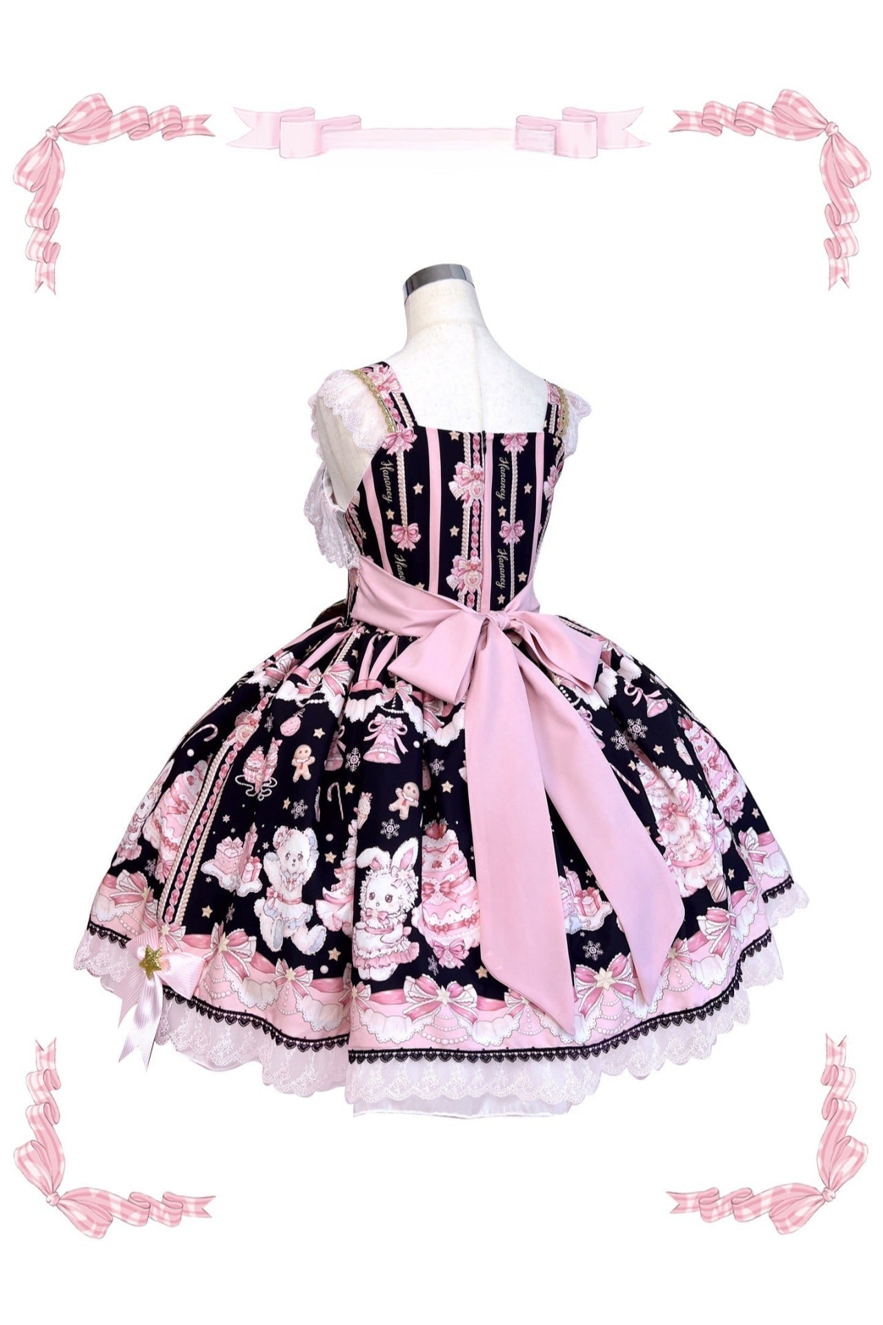 [Limited Edition: Apr 19] Hua Tian Studio Christmas Carol JSK & OP - LolitaEraJSKBlackXS[Limited Edition: Apr 19] Hua Tian Studio Christmas Carol JSK & OP