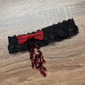 [Limited Edition: Apr 23] Blood Feast JSK Dark Gothic Lolita Dress with Bolero Set - LolitaErachokerS[Limited Edition: Apr 23] Blood Feast JSK Dark Gothic Lolita Dress with Bolero Set