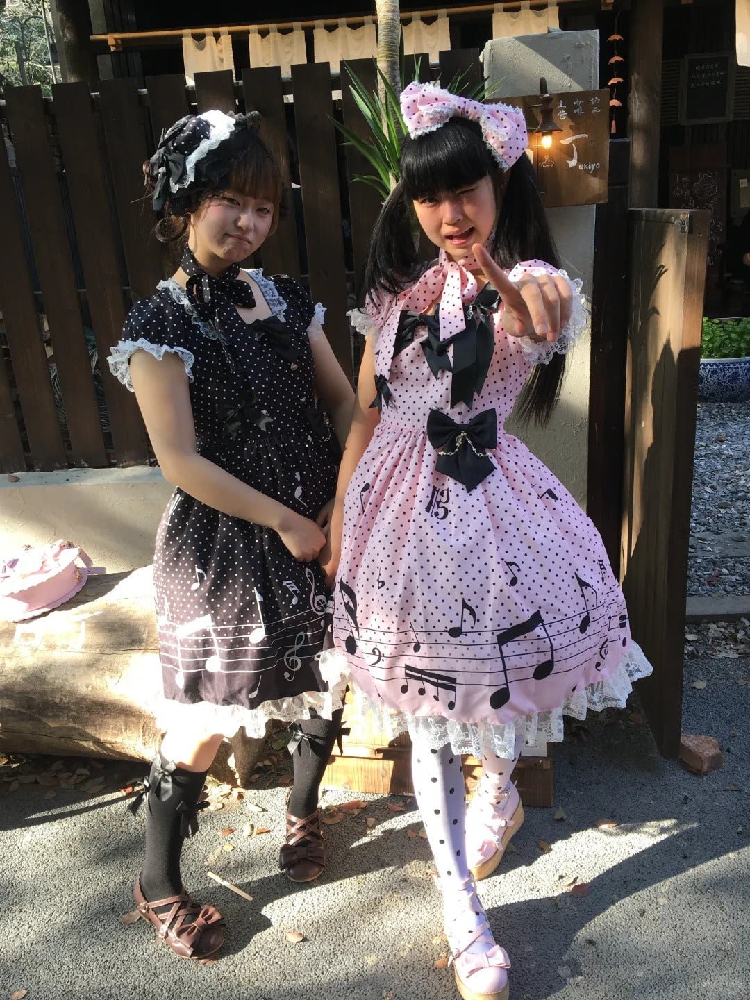 [Limited Edition: May 10] Little Note Short Sleeve OP Dress - LolitaEraBlackOP DressXS[Limited Edition: May 10] Little Note Short Sleeve OP Dress