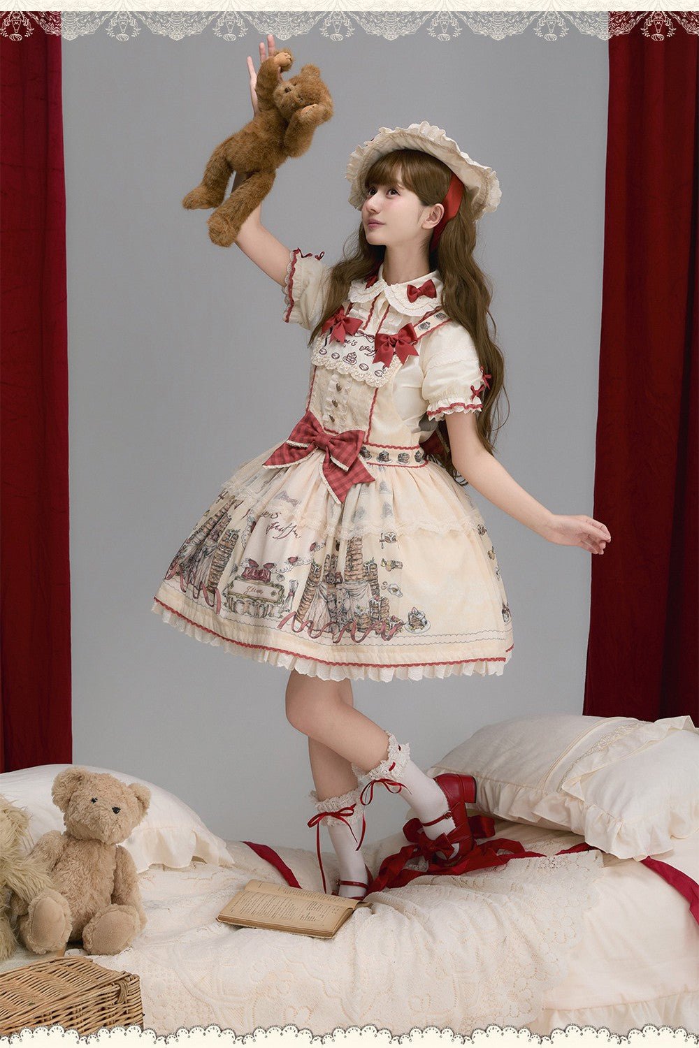 [Limited Edition: May 11] Muffin Post OP Lolita Dress - LolitaEraOP DressBlueS[Limited Edition: May 11] Muffin Post OP Lolita Dress