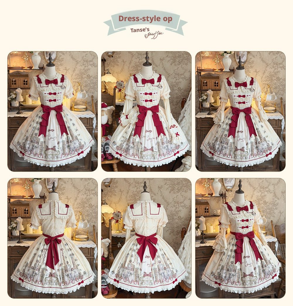 [Limited Edition: May 11] Muffin Post OP Lolita Dress - LolitaEraOP DressBlueS[Limited Edition: May 11] Muffin Post OP Lolita Dress