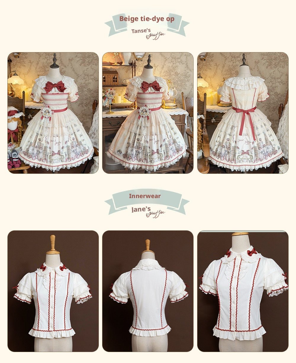[Limited Edition: May 11] Muffin Post OP Lolita Dress - LolitaEraOP DressBlueS[Limited Edition: May 11] Muffin Post OP Lolita Dress