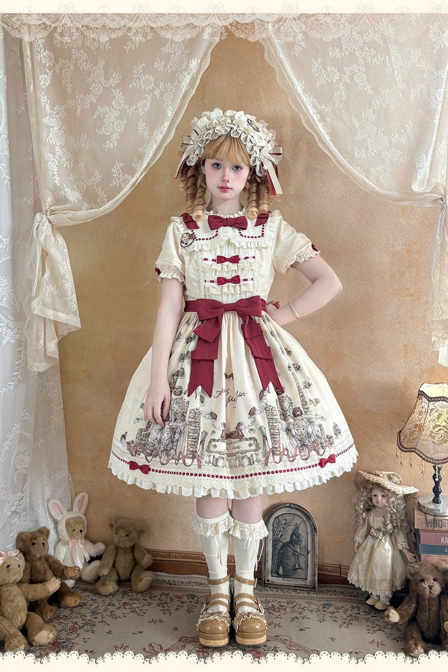 [Limited Edition: May 11] Muffin Post OP Lolita Dress - LolitaEraOP DressBlueS[Limited Edition: May 11] Muffin Post OP Lolita Dress
