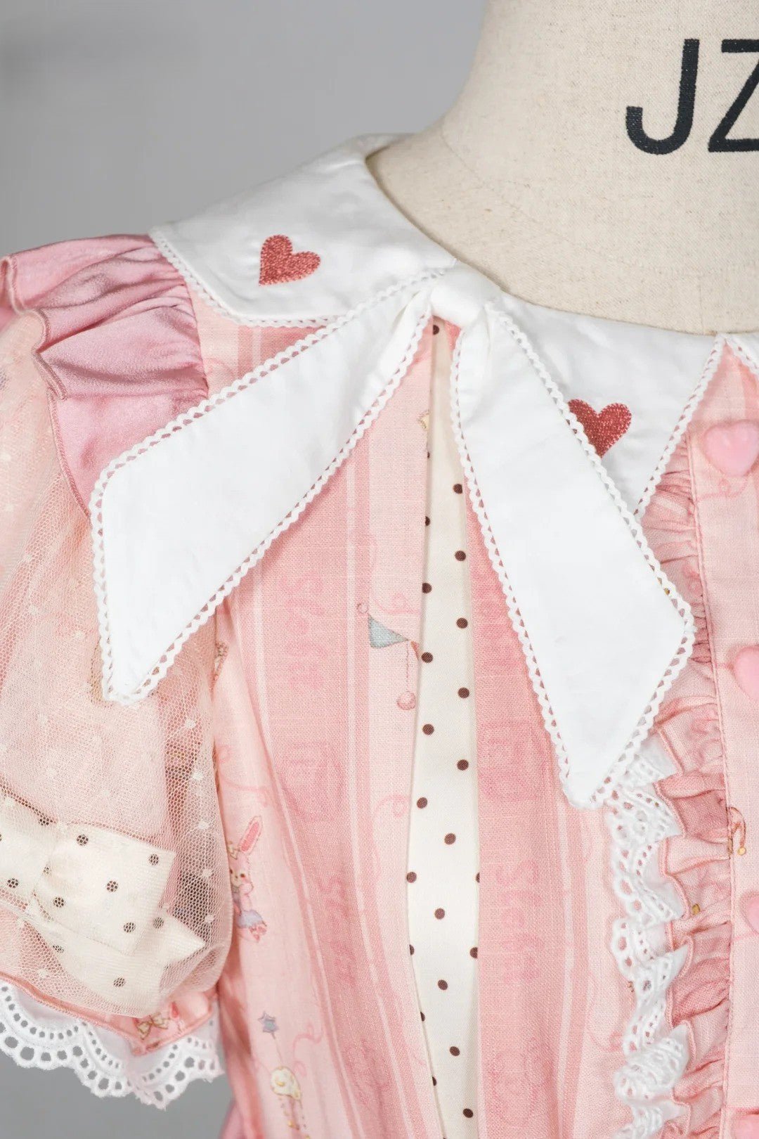 [Limited Edition: May 17] Lazy Bow JSK Gradient Bow Lolita Dress - LolitaEraFlower RosetteBlackS[Limited Edition: May 17] Lazy Bow JSK Gradient Bow Lolita Dress