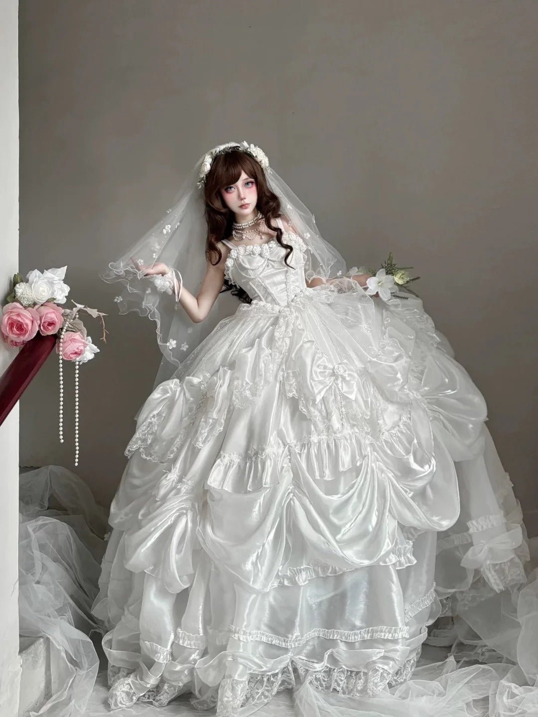 [Limited Edition: May 25] Eternal Pledge Super Luxurious Lolita Bridal Dress - LolitaEraRegular VersionS[Limited Edition: May 25] Eternal Pledge Super Luxurious Lolita Bridal Dress