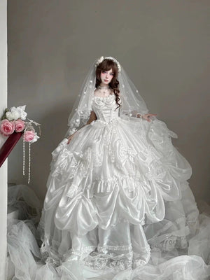 [Limited Edition: May 25] Eternal Pledge Super Luxurious Lolita Bridal Dress - LolitaEraRegular VersionS[Limited Edition: May 25] Eternal Pledge Super Luxurious Lolita Bridal Dress