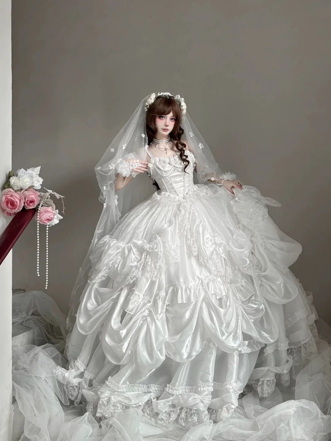 [Limited Edition: May 25] Eternal Pledge Super Luxurious Lolita Bridal Dress - LolitaEraRegular VersionS[Limited Edition: May 25] Eternal Pledge Super Luxurious Lolita Bridal Dress