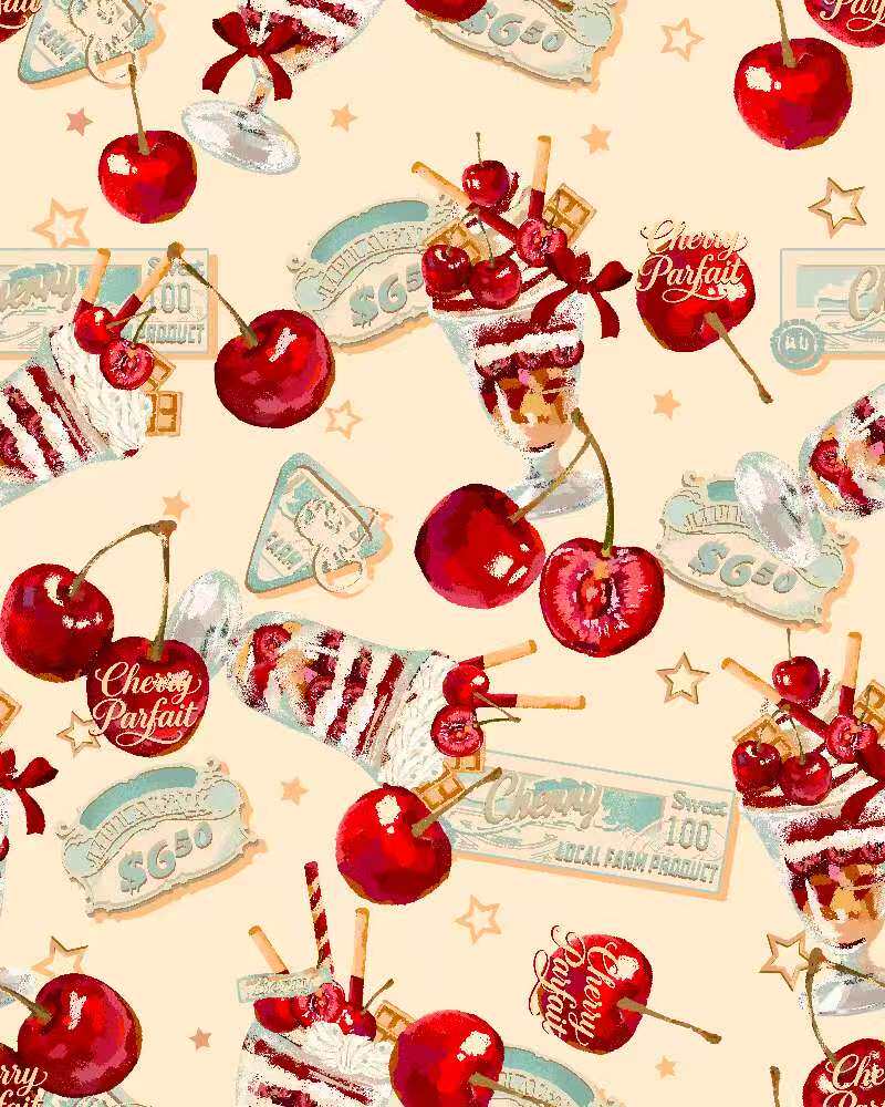 [Limited Edition: May 6 ] Midsummer Cherry Pie Lolita Dress - LolitaEraJSKBeigeXS[Limited Edition: May 6 ] Midsummer Cherry Pie Lolita Dress
