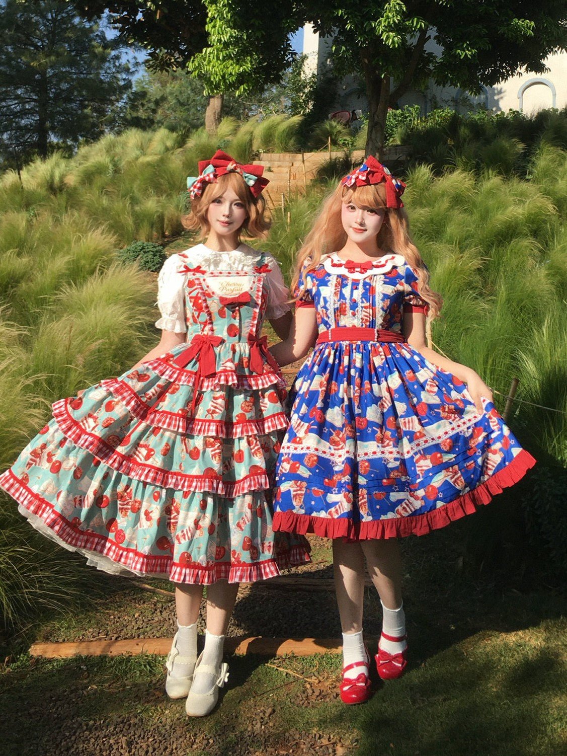 [Limited Edition: May 6 ] Midsummer Cherry Pie Lolita Dress - LolitaEraJSKBeigeXS[Limited Edition: May 6 ] Midsummer Cherry Pie Lolita Dress