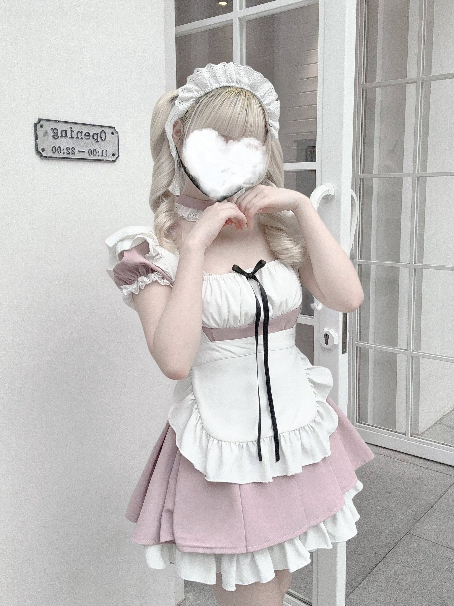 Little Maid Cute Maid Style Anime Aesthetic Dress - LolitaEraGrey Dress + ApronSLittle Maid Cute Maid Style Anime Aesthetic Dress