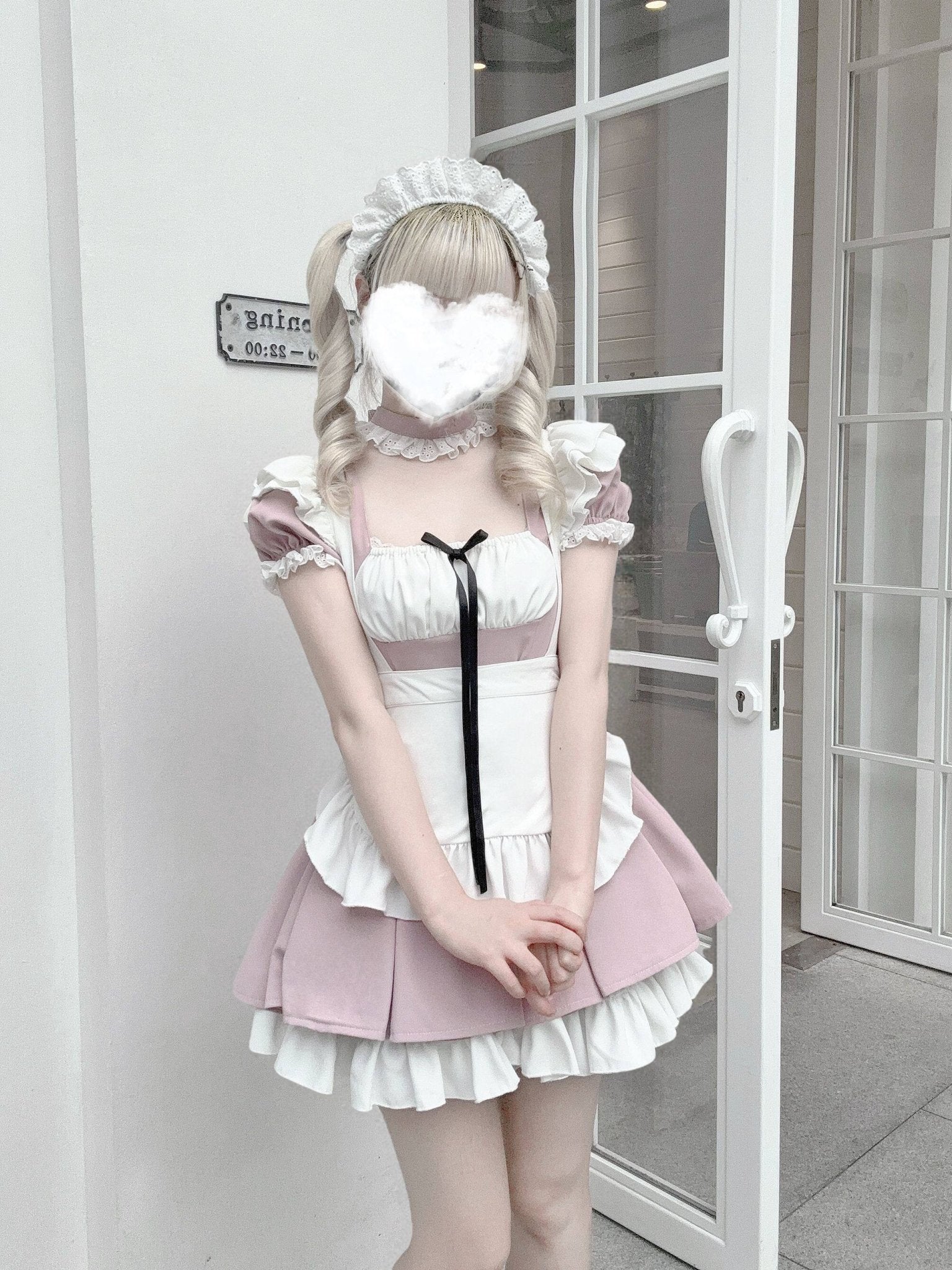 Little Maid Cute Maid Style Anime Aesthetic Dress - LolitaEraGrey Dress + ApronSLittle Maid Cute Maid Style Anime Aesthetic Dress