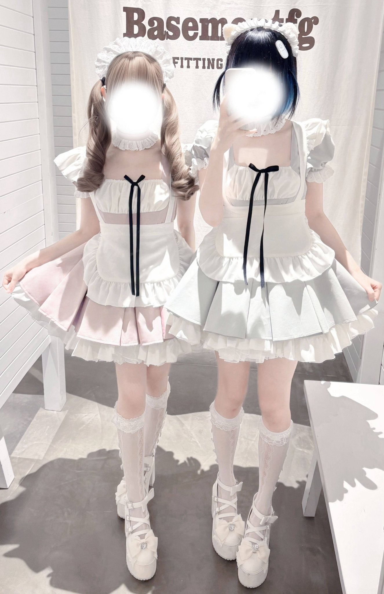 Little Maid Cute Maid Style Anime Aesthetic Dress - LolitaEraGrey Dress + ApronSLittle Maid Cute Maid Style Anime Aesthetic Dress