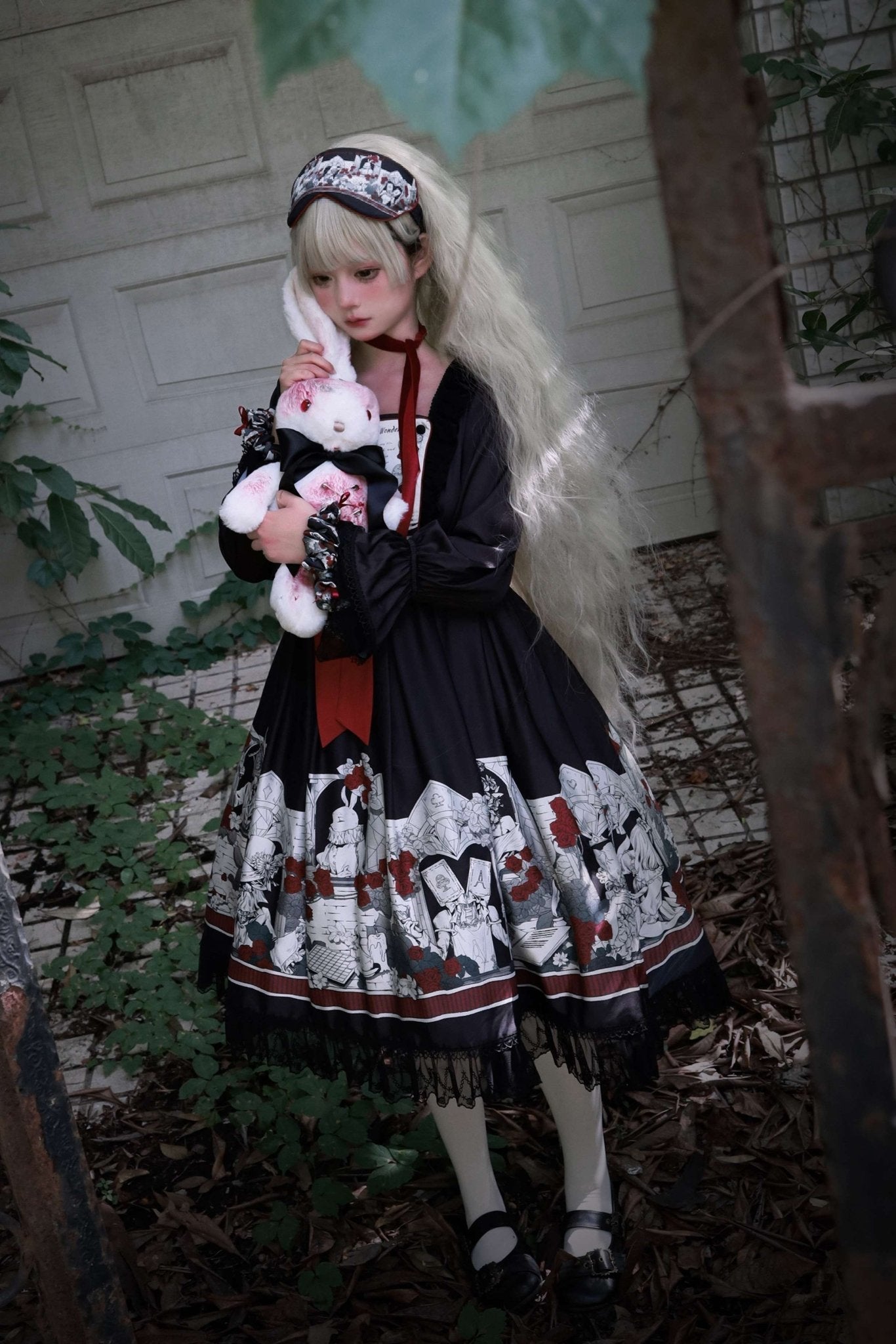 Lolita Asylum Alice OP Dress 1212 - LolitaEraLong SleevesSLolita Asylum Alice OP Dress 1212