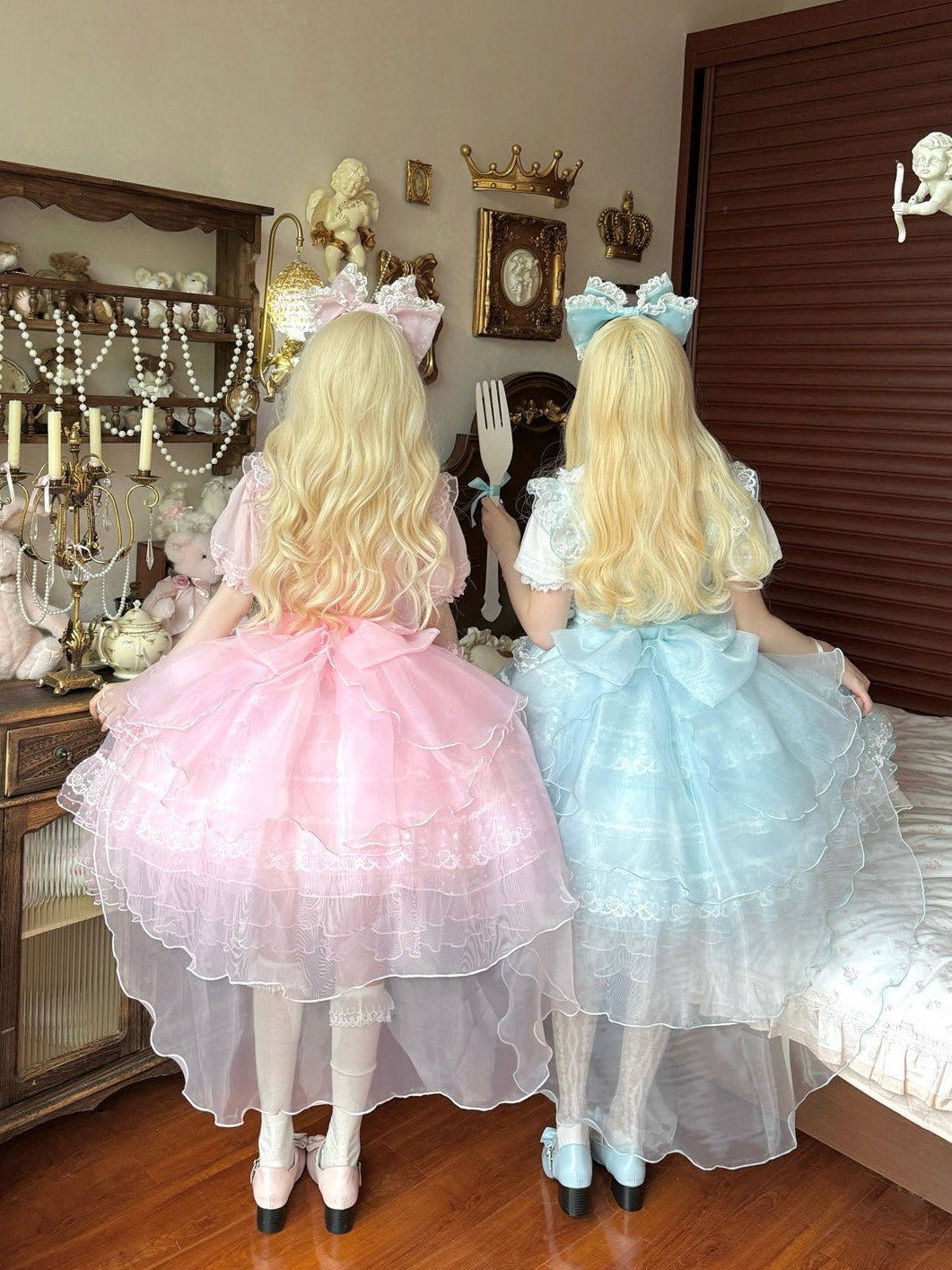 Lolita Ballet Sweet Light Blue JSK Dress - LolitaEraBlue SetSLolita Ballet Sweet Light Blue JSK Dress