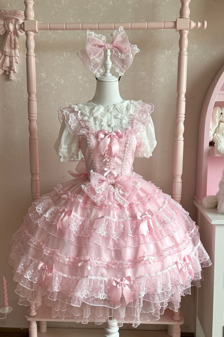 Lolita Ballet Sweet Pink JSK Dress - LolitaEraPink SetSLolita Ballet Sweet Pink JSK Dress
