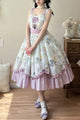 Lolita Blueberry Print Long JSK Dress - LolitaEraGreen JSKSLolita Blueberry Print Long JSK Dress