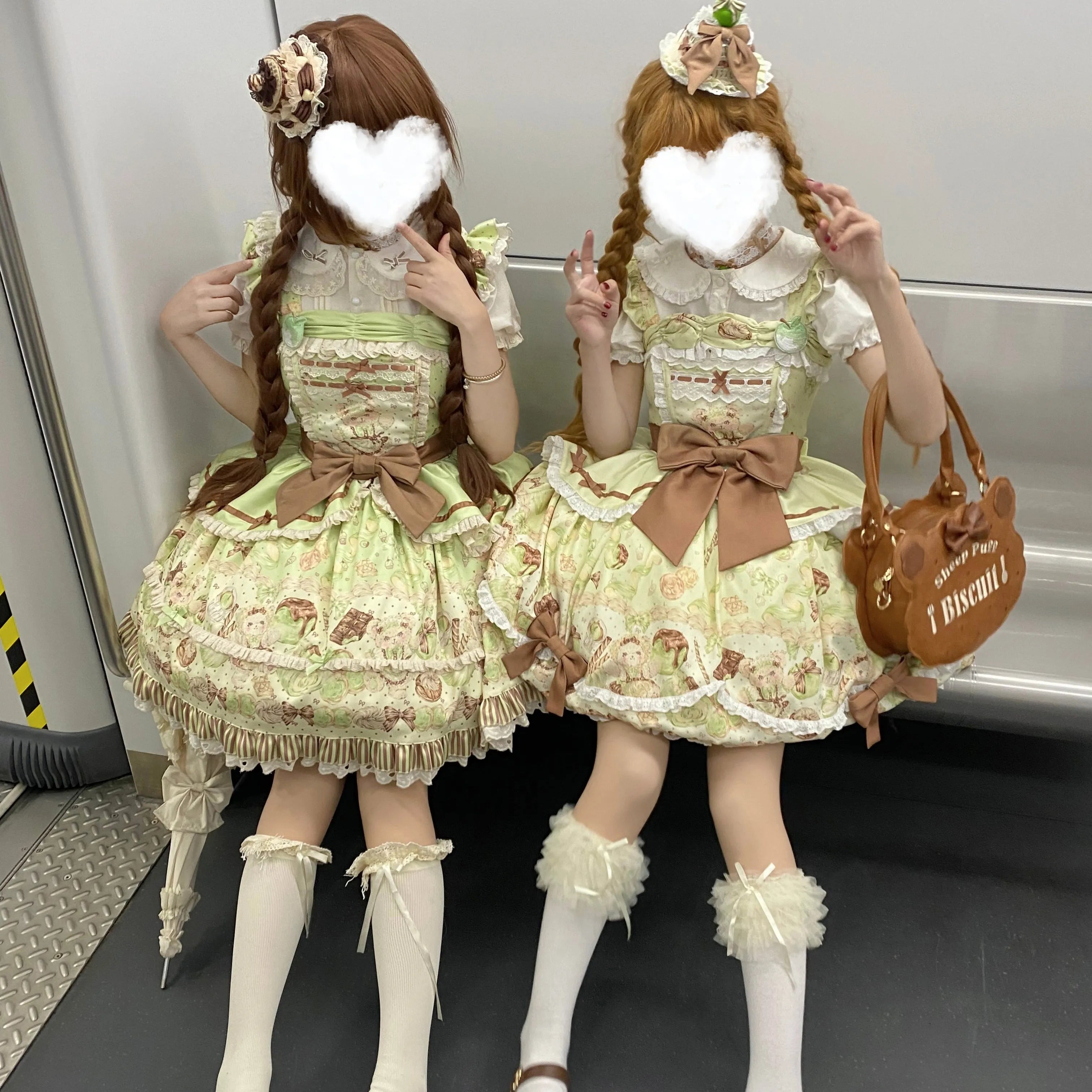 【Small quantity in stock drop】Popoco Lolita bubble skirt JSK Taoqi Sheep original design