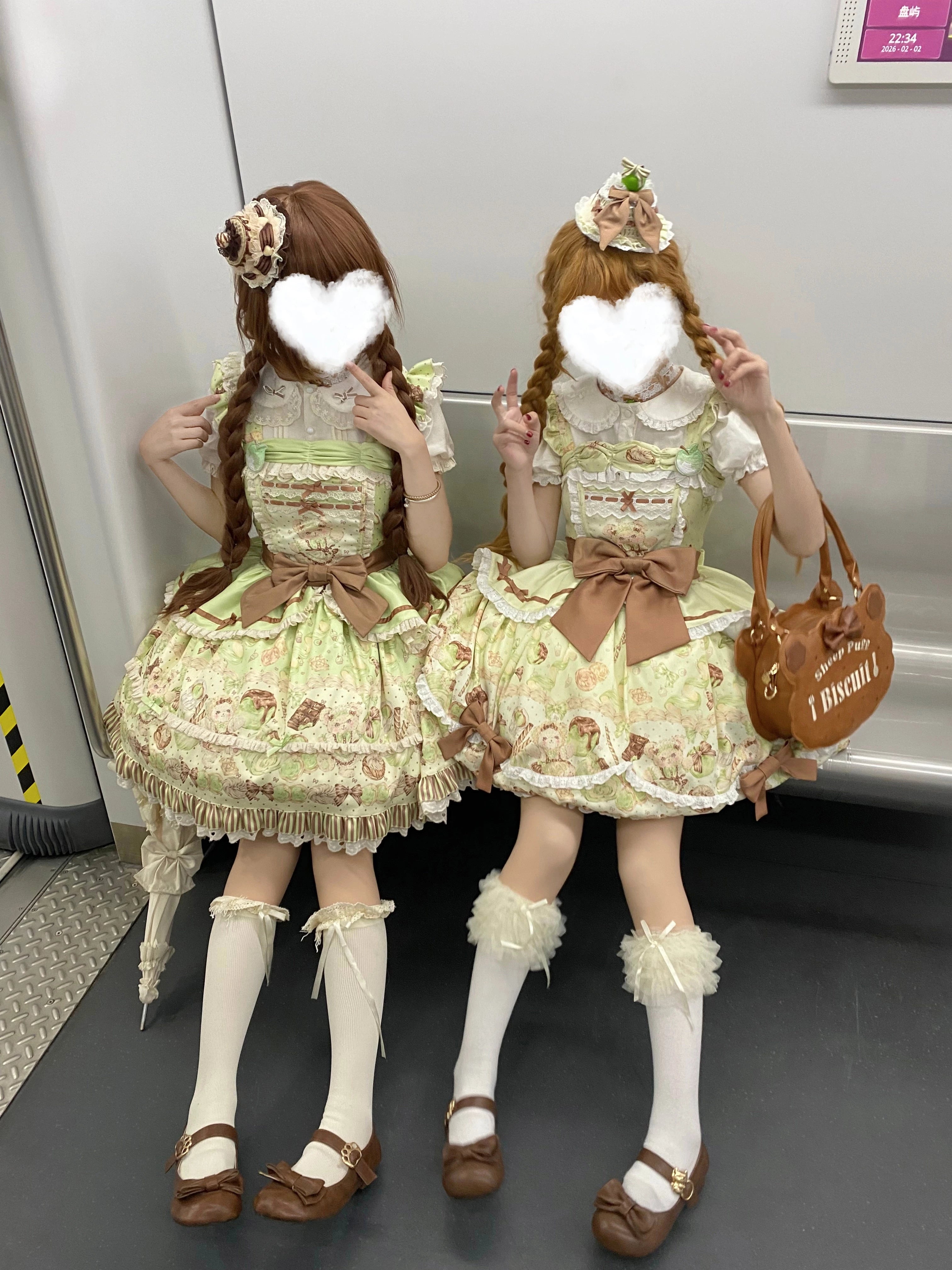 【Small quantity in stock drop】Popoco Lolita bubble skirt JSK Taoqi Sheep original design