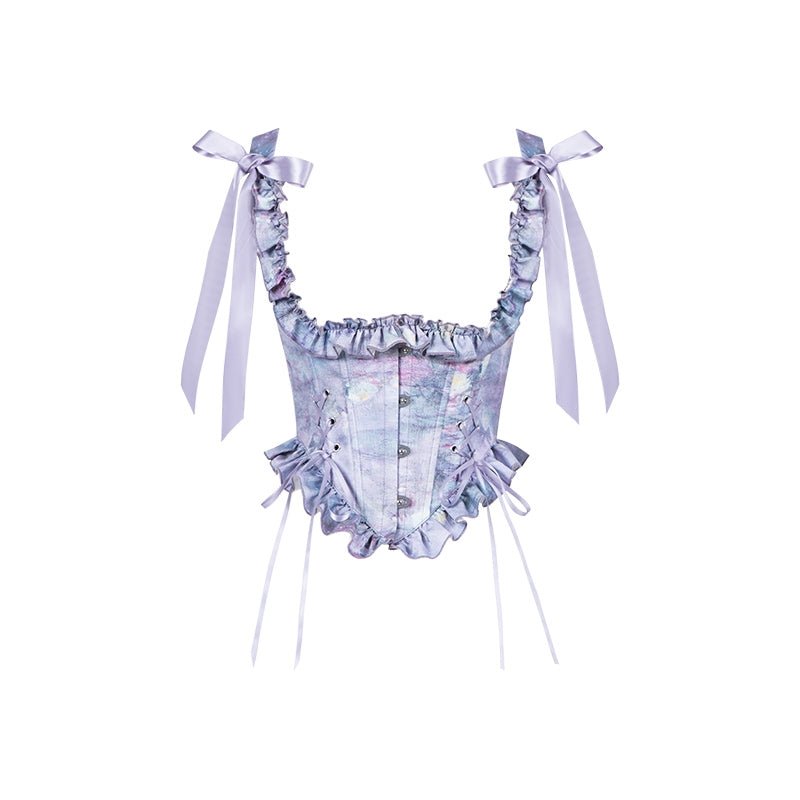 Lolita Classic Purple Violet Boned OP Dress - LolitaEraSix - Piece SetSLolita Classic Purple Violet Boned OP Dress