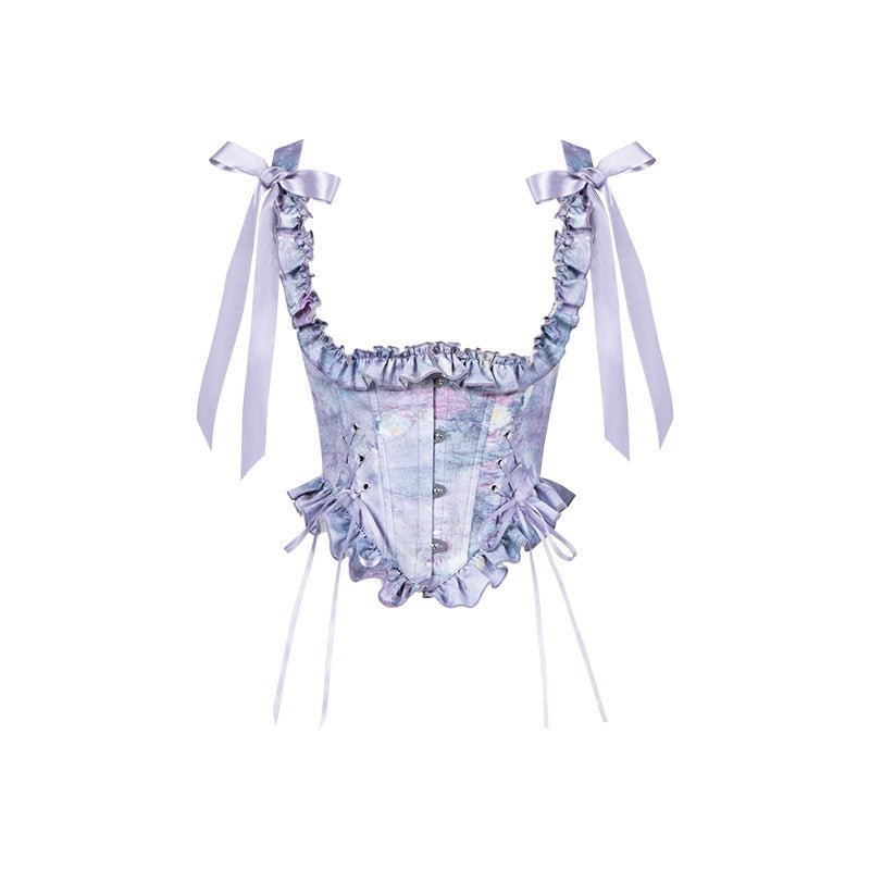 Lolita Classic Purple Violet Boned OP Dress - LolitaEra