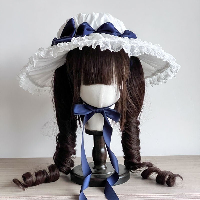 Lolita Classic Vintage Doll Lace Parasol Hat - LolitaEra2Lolita Classic Vintage Doll Lace Parasol Hat