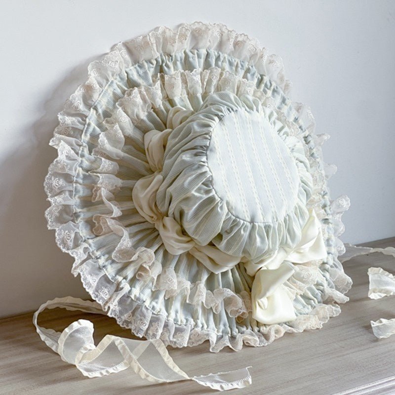 Lolita Classic Vintage Doll Lace Parasol Hat - LolitaEra6Lolita Classic Vintage Doll Lace Parasol Hat