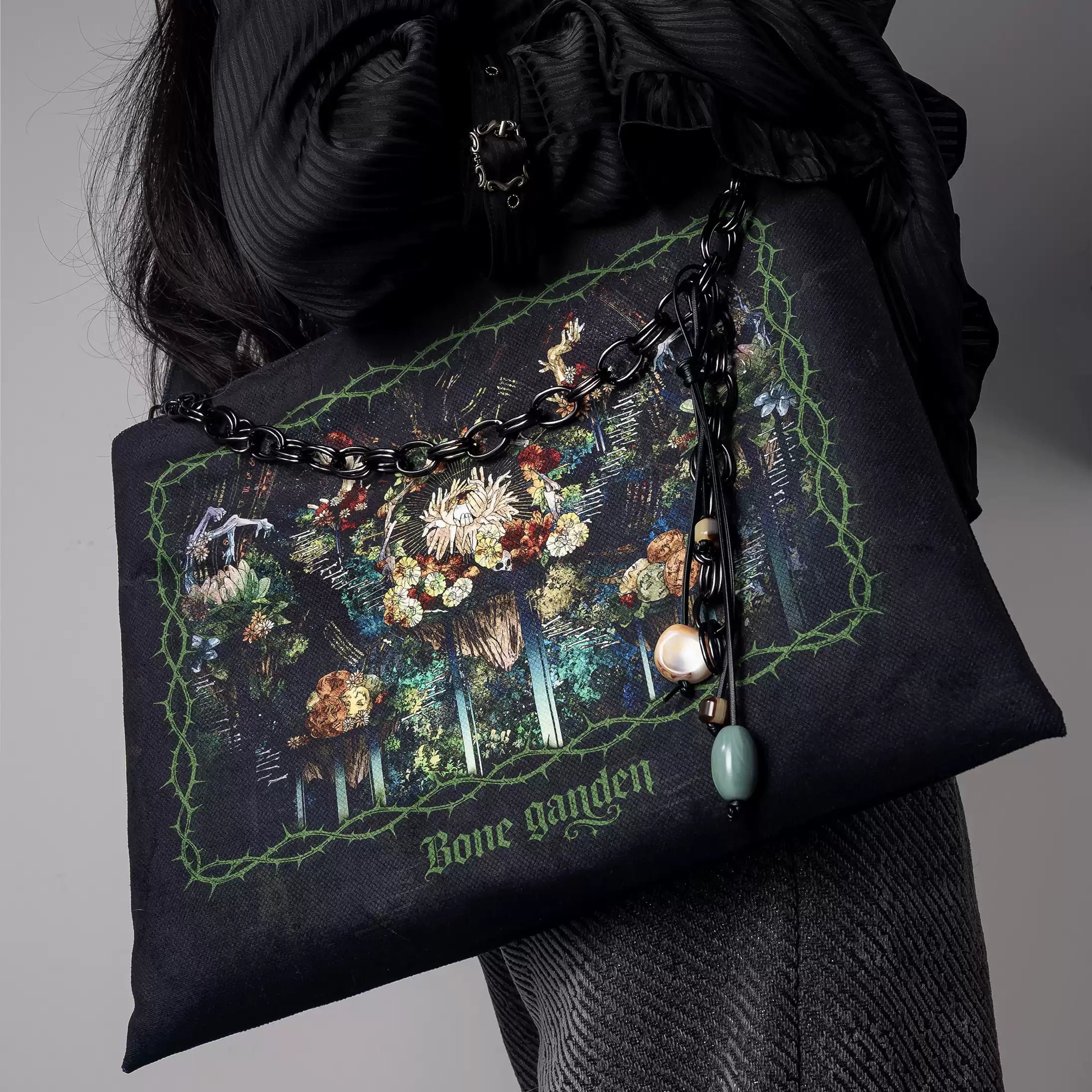 Bone Garden Series Lolita Design Dark Gothic Cthulhu Tote Bag