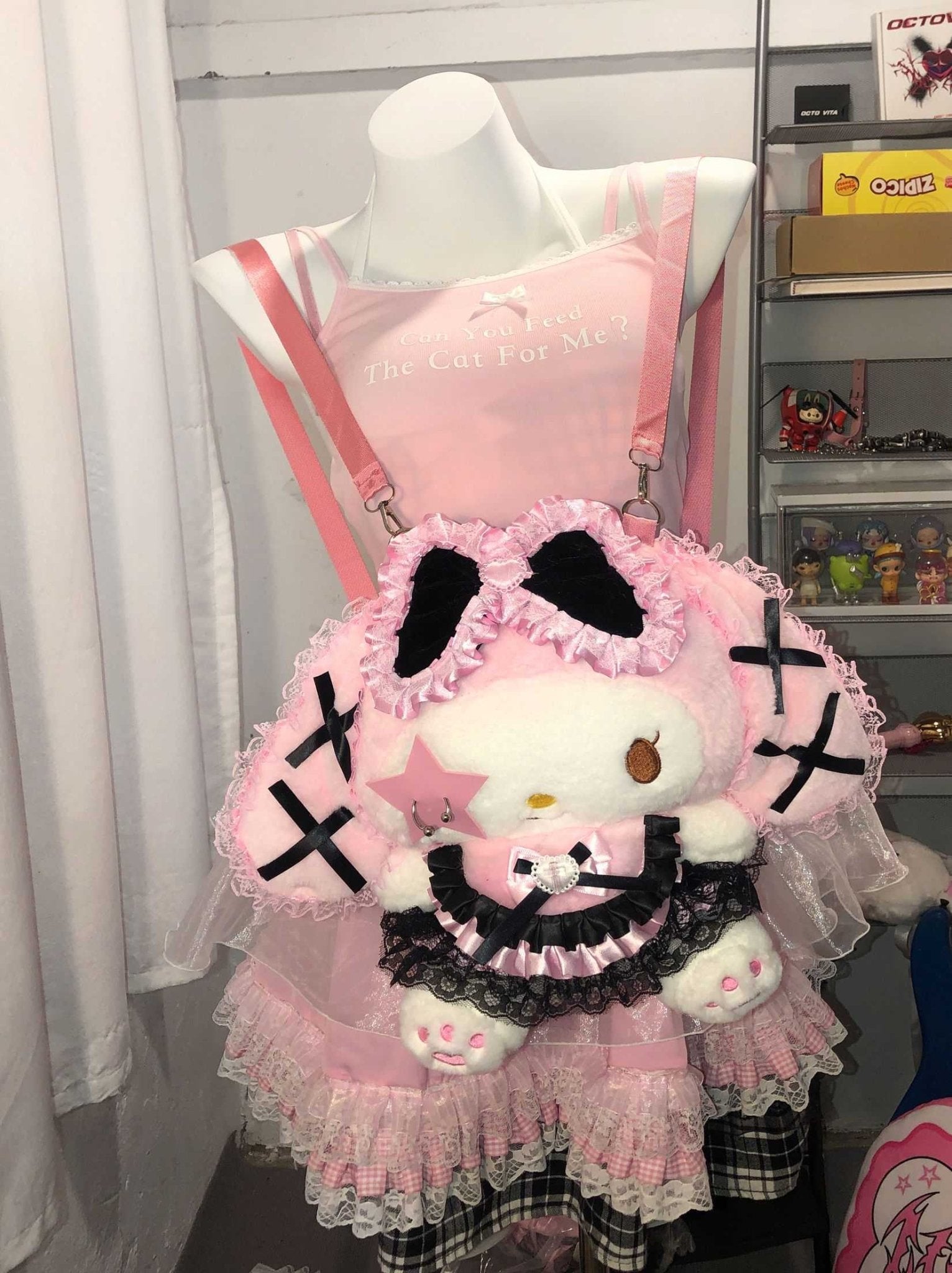 Lolita Dark Y2K My Melody Backpack - LolitaEra1Lolita Dark Y2K My Melody Backpack
