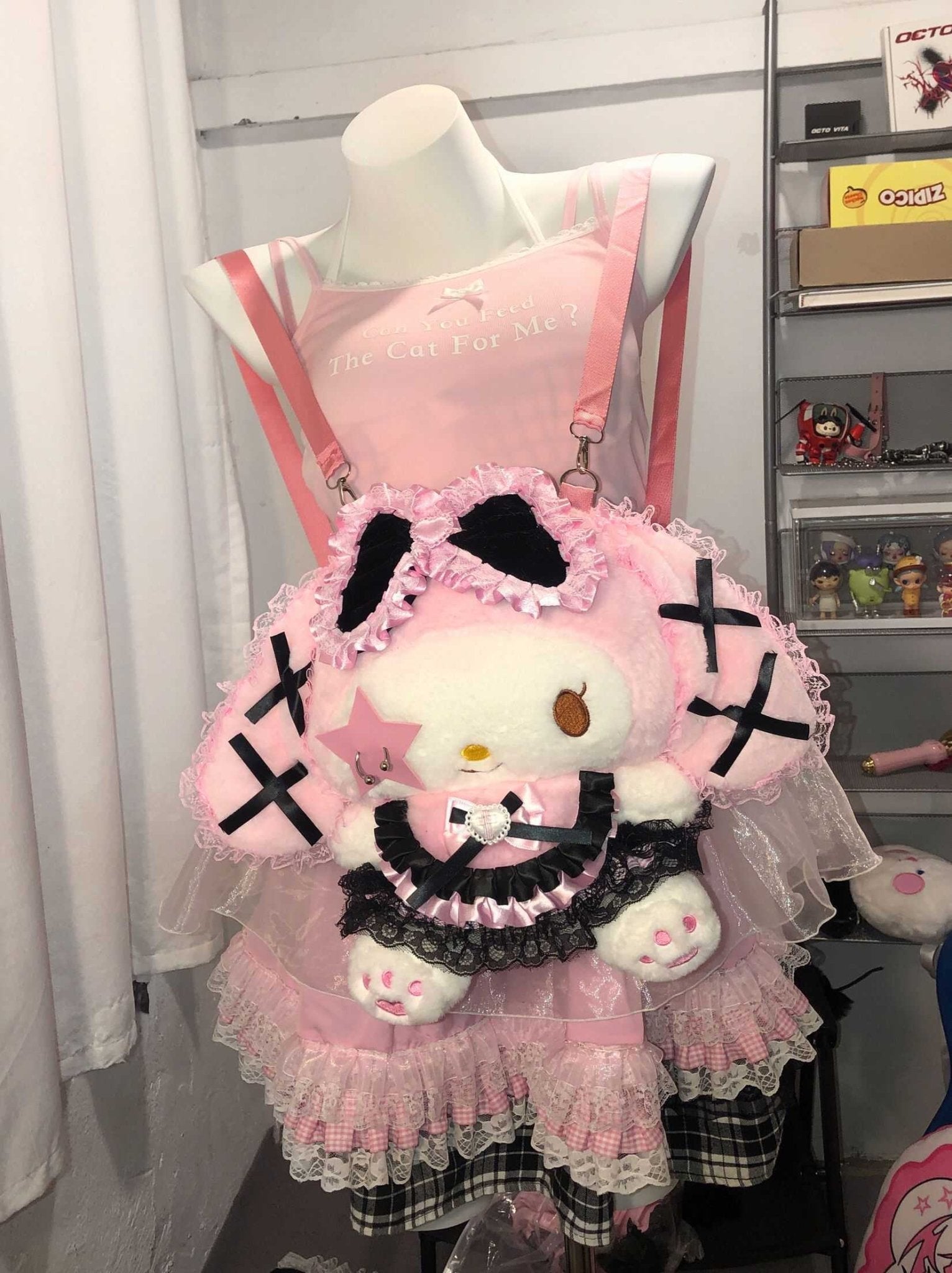 Lolita Dark Y2K My Melody Backpack - LolitaEra1Lolita Dark Y2K My Melody Backpack