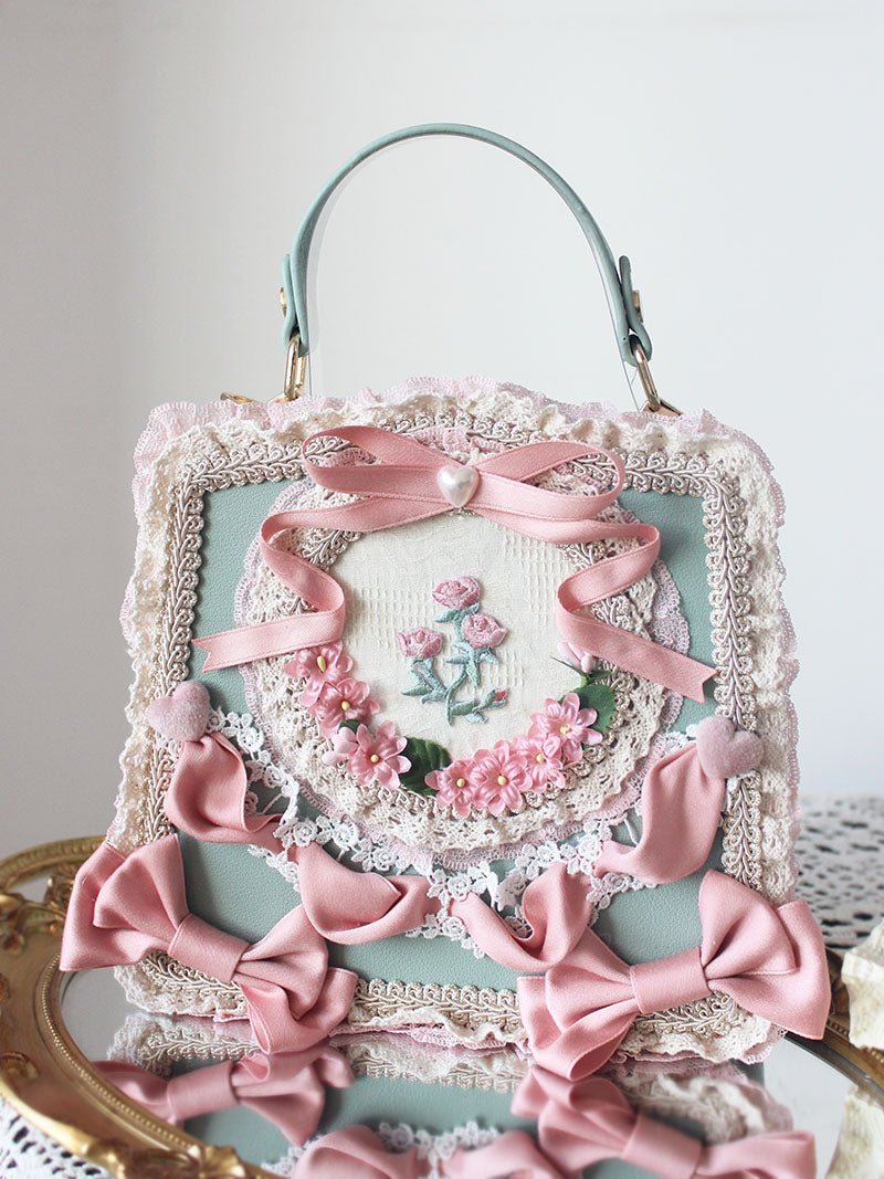 Lolita Elegant Floral Lace Handbag - LolitaEra3Lolita Elegant Floral Lace Handbag